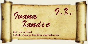 Ivana Kandić vizit kartica